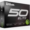 Wilson Staff Wilson 50 Elite Green Personalized Golf Balls -EliteGolf Store 2023 wilson 50 elite green golf balls box itempicture