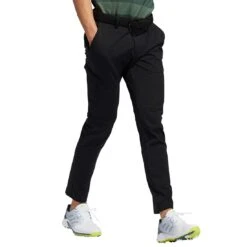 Adidas 2021 Warp Knit Cargo Pants -EliteGolf Store adidas 2021 warp knit cargo pants black model walking itempicture
