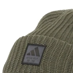 Adidas Double Cuff Novelty Beanie 9 Adidas Double Cuff Novelty Beanie -EliteGolf Store adidas 2023 double cuff novelty beanie olive strata detail itempicture