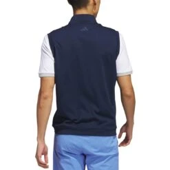 Adidas Elevated Quarter Zip Vest 11 Adidas Elevated Quarter Zip Vest -EliteGolf Store adidas 2023 elevated quarter zip vest collegiate navy back itempicture