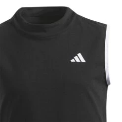 Adidas Girls Sleeveless Versatile Dress 10 Adidas Girls Sleeveless Versatile Dress -EliteGolf Store adidas 2023 girls sleeveless versatile dress black collar detail itempicture