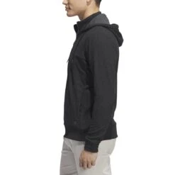 Adidas Go To 1/4 Zip Hoodie -EliteGolf Store adidas 2023 go to quarter zip hoodie black side itempicture
