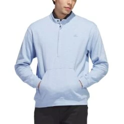 Adidas Go-To Quarter Zip Pullover 9 Adidas Go-To Quarter Zip Pullover -EliteGolf Store adidas 2023 go to quarter zip pullover blue dawn itempicture