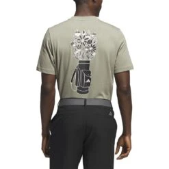 Adidas Golf Graphic Tee -EliteGolf Store adidas 2023 golf graphic tee silver pebble back itempicture