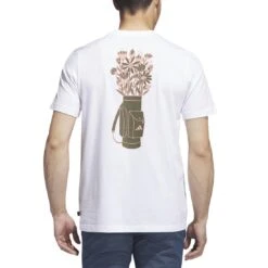 Adidas Golf Graphic Tee -EliteGolf Store adidas 2023 golf graphic tee white back itempicture