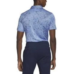 Adidas 2023 Jacquard Polo -EliteGolf Store adidas 2023 jacquard polo collegiate navy back itempicture