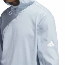 Adidas Lightweight Hoodie -EliteGolf Store adidas 2023 lightweight hoodie wonder blue detail1 itempicture