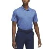 Adidas 23 Textured Jacquard Polo 2 Adidas 23 Textured Jacquard Polo -EliteGolf Store adidas 2023 textured jacquard polo blue fusion front itempicture