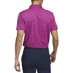 Adidas 23 Textured Jacquard Polo -EliteGolf Store adidas 2023 textured jacquard polo lucid fuchsia back itempicture