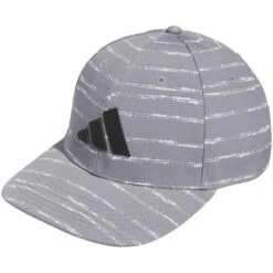Adidas Tour Print Snapback -EliteGolf Store adidas 2023 tour print snapback grey three itempicture