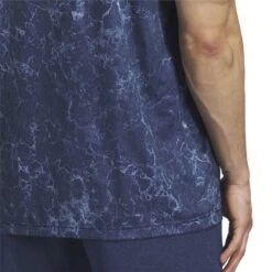 Adidas Ultimate365 Printed Polo -EliteGolf Store adidas 2023 ultimate365 printed polo collegiate navy detail1 itempicture