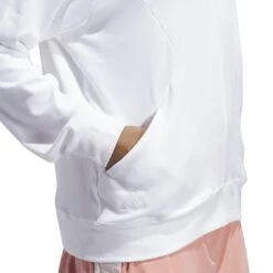 Adidas Women's Made With Nature Sweatshirt 12 Adidas Women's Made With Nature Sweatshirt -EliteGolf Store adidas 2023 womens made with nature sweatshirt white detail2 itempicture