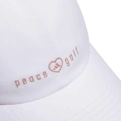 Adidas Women's Peace Love Golf Hat -EliteGolf Store adidas 2023 womens peace love golf hat white detail itempicture