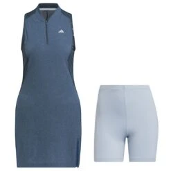 Adidas Women's Ultimate365 Tour Sleeveless Dress -EliteGolf Store adidas 2023 womens ultimate365 tour sleeveless dress arctic night catalog itmepicture