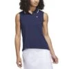 Adidas 2023 Women's Go-To Pique Sleeveless Polo 1 Adidas 2023 Women's Go-To Pique Sleeveless Polo -EliteGolf Store adidas 23 womens go to pique sleeveless polo collegiate navy itempicture