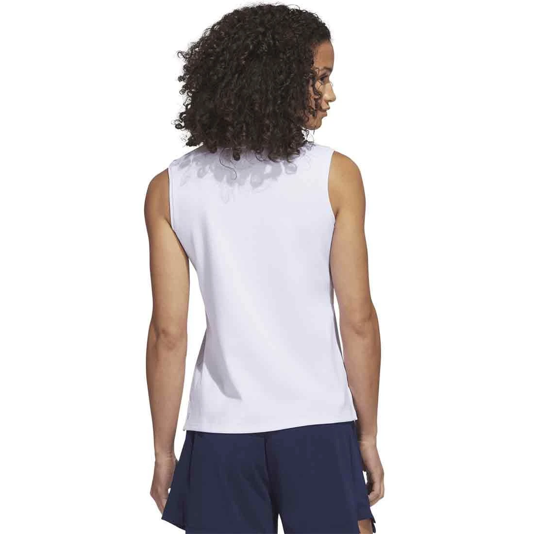Adidas 2023 Women's Go-To Pique Sleeveless Polo 6 Adidas 2023 Women's Go-To Pique Sleeveless Polo - Image 4