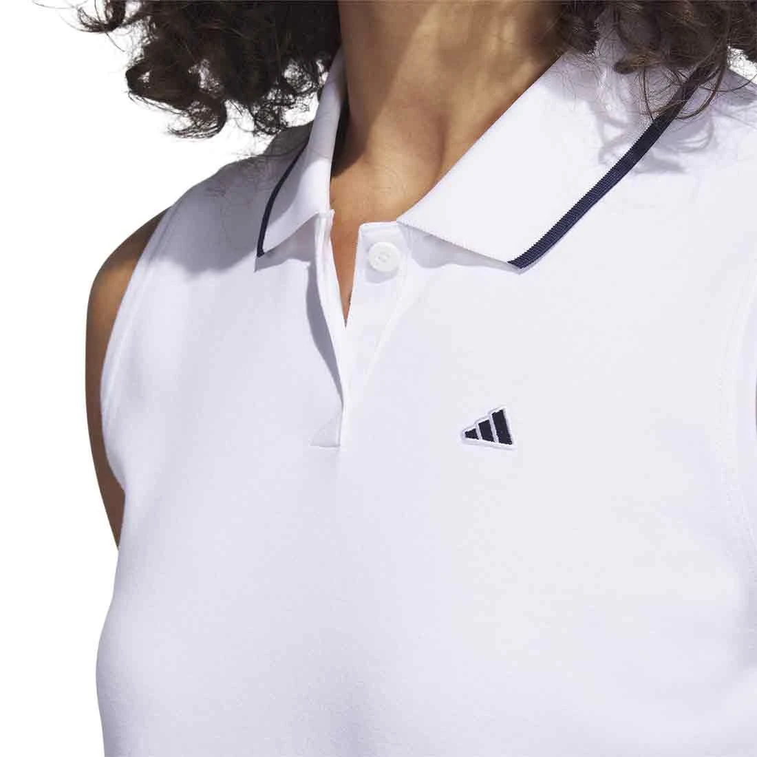 Adidas 2023 Women's Go-To Pique Sleeveless Polo 7 Adidas 2023 Women's Go-To Pique Sleeveless Polo - Image 5