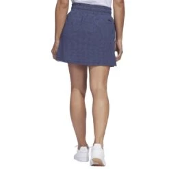 Adidas 2023 Women's Seersucker Skort 8 Adidas 2023 Women's Seersucker Skort -EliteGolf Store adidas 23 womens seersucker 16 inch skort collegiate navy back itempicture