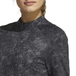 Adidas 2023 Women's Ultimate365 Tour Long Sleeve -EliteGolf Store adidas 23 womens ultimate365 tour long sleeve black detail itempicture