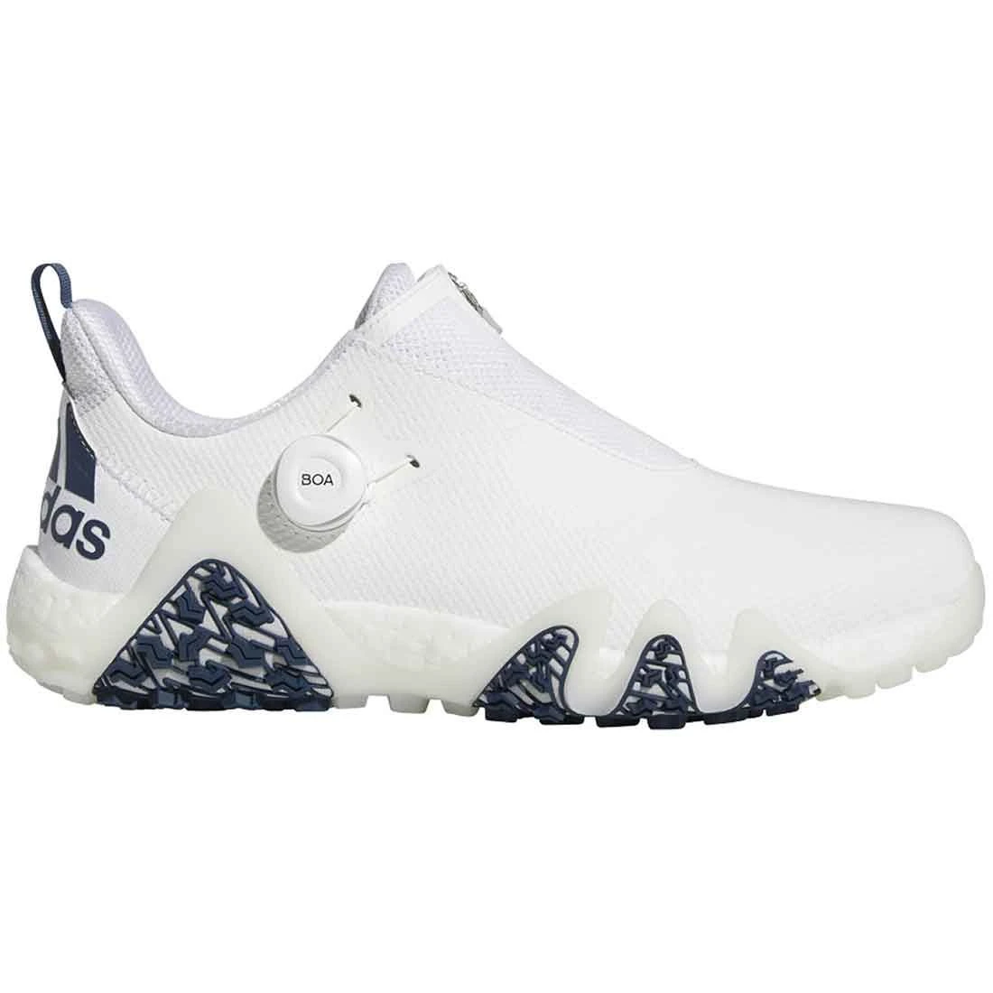 Front Page -EliteGolf Store adidas codechaos 22 boa golf shoes white crew navy profile itempicture