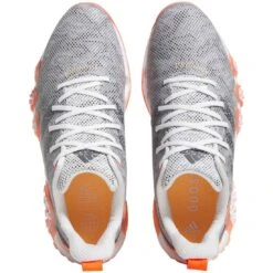 Adidas Codechaos 22 Golf Shoes White/Grey Six/Solar Red -EliteGolf Store adidas codechaos 22 golf shoes white grey six solar red top itempicture