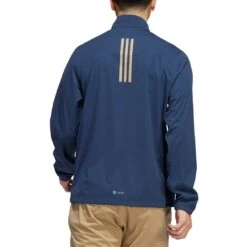 Adidas RAIN.RDY Half Zip -EliteGolf Store adidas fw22 rain rdy half zip crew navy back itempicture