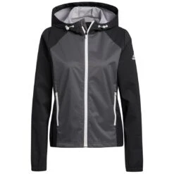 Adidas Women's Provisional Jacket -EliteGolf Store adidas fw22 womens provisional jacket black hero itempicture