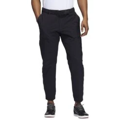 Adidas Go-To Commuter Primegreen Pants -EliteGolf Store adidas go to commuter primegreen pants black front itempicture