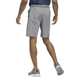 Adidas Go-To Hybrid 9-Inch Shorts -EliteGolf Store adidas go to hybrid 9 inch shorts grey three back itempicture