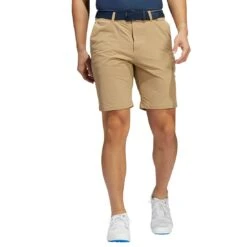 Adidas Go-To Hybrid 9-Inch Shorts -EliteGolf Store adidas go to hybrid 9 inch shorts hemp on model itempicture