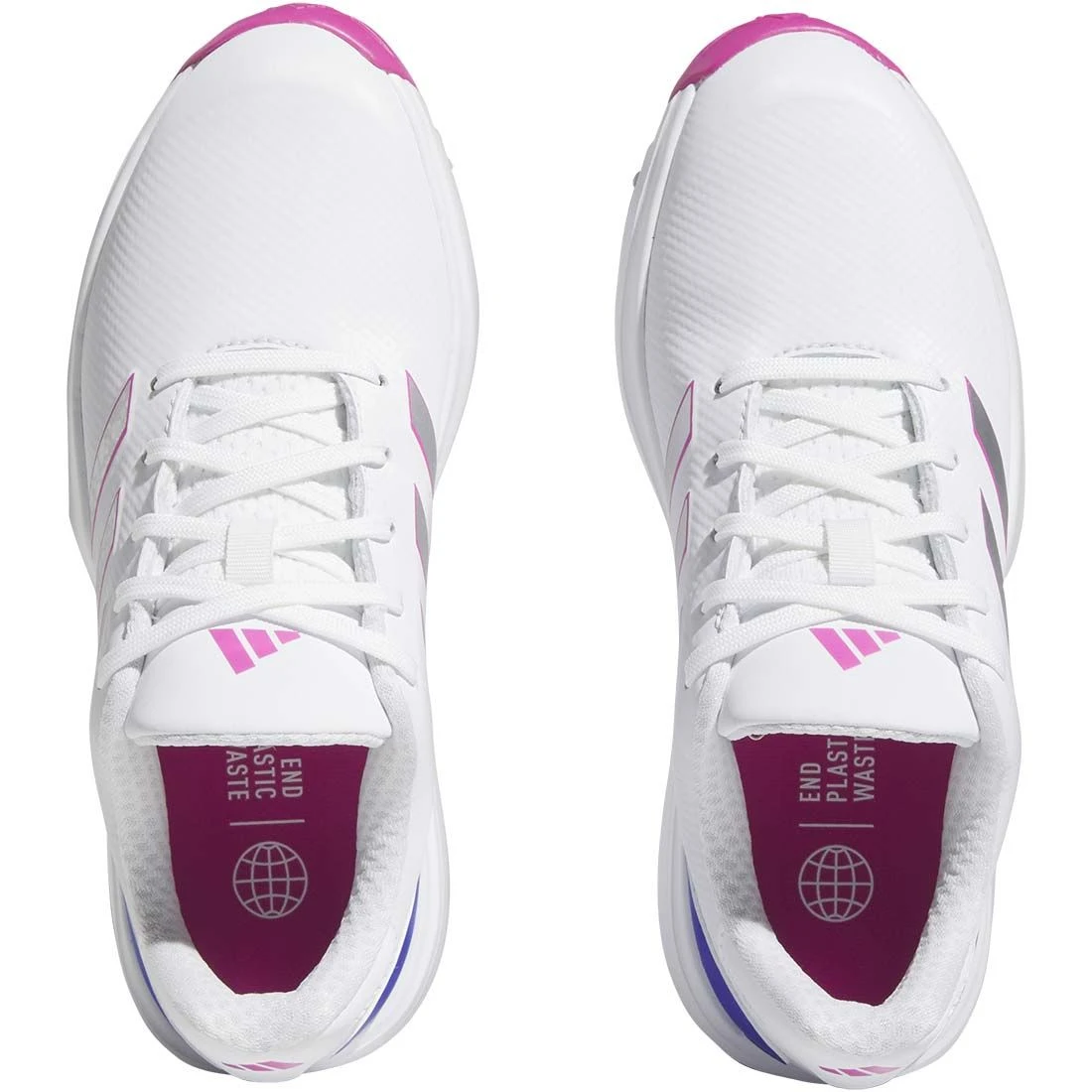 Adidas Juniors ZG23 Golf Shoes White/Lucid Fuchsia 8 Adidas Juniors ZG23 Golf Shoes White/Lucid Fuchsia - Image 6