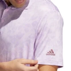 Adidas Prisma Print Polo -EliteGolf Store adidas prisma print polo bliss lilac detail itempicture