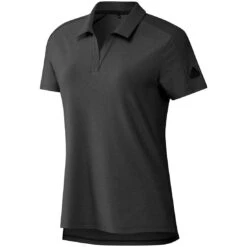 Adidas S21 Women's Go-To Short Sleeve Polo -EliteGolf Store adidas s21 womens go to short sleeve polo black itempicture