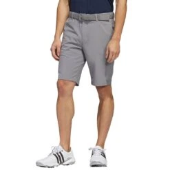 Adidas Ultimate365 10 Inch Shorts -EliteGolf Store adidas s23 ultimate365 10 inch shorts grey three front itempicture