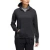 Adidas Women's Essentials Slub Recycled Hoodie -EliteGolf Store adidas ss22 womens essentials slub recycled hoodie black itempicture