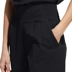 Adidas Women's Go-To Pants -EliteGolf Store adidas ss22 womens go to pants black side detail itempicture