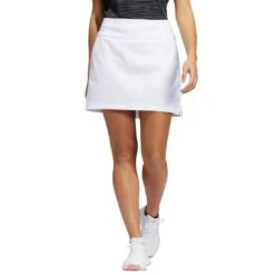 Adidas Women's Ultimate365 Solid Skort 11 Adidas Women's Ultimate365 Solid Skort -EliteGolf Store adidas ss22 womens ultimate365 solid skort white front itempicture