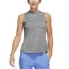 Adidas Women's Heathered Essentials Mock Sleeveless 1 Adidas Women's Heathered Essentials Mock Sleeveless -EliteGolf Store adidas ss23 womens heathered essentials mock black itempicture