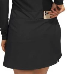 Adidas Women's Long Sleeve Golf Dress -EliteGolf Store adidas ss23 womens long sleeve golf dress black detail1 itempicture
