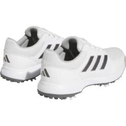 Adidas Tech Response 3.0 Golf Shoes White/Dark Silver/Silver -EliteGolf Store adidas tech response 3 0 golf shoes white dark silver silver back itempicture