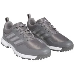 Adidas Tech Response 3.0 SL Golf Shoes Grey Four/Silver/Solar Gold -EliteGolf Store adidas tech response 3 0 sl golf shoes grey four silver gold front itempicture