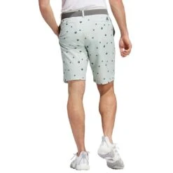 Adidas Ultimate365 Allover Print Shorts 11 Adidas Ultimate365 Allover Print Shorts -EliteGolf Store adidas ultimate365 allover print shorts linen green back itempicture