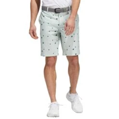 Adidas Ultimate365 Allover Print Shorts 10 Adidas Ultimate365 Allover Print Shorts -EliteGolf Store adidas ultimate365 allover print shorts linen green itempicture