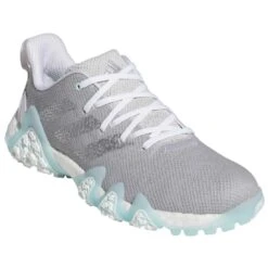 Adidas Women's Codechaos 22 Golf Shoes Grey One/Silver/Almost Blue 11 Adidas Women's Codechaos 22 Golf Shoes Grey One/Silver/Almost Blue -EliteGolf Store adidas womens codechaos 22 golf shoes grey one silver almost blue front itempicture