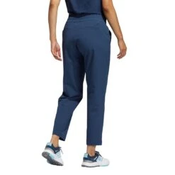 Adidas Women's Go-To Commuter Pants -EliteGolf Store adidas womens go to commuter pants crew navy back on model itempicture
