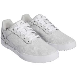 Adidas Women's Retrocross Golf Shoes Grey Two -EliteGolf Store adidas womens retrocross golf shoes grey two front itempicture