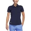 Adidas 2021 Women's Ultimate365 Solid Polo 1 Adidas 2021 Women's Ultimate365 Solid Polo -EliteGolf Store adidas womens ultimate365 solid polo collegiate navy itempicture