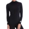 SParms Women's SP Body High Neck Sun Shirt -EliteGolf Store apaprel sparms womens sp body high neck sun shirt black itempicture