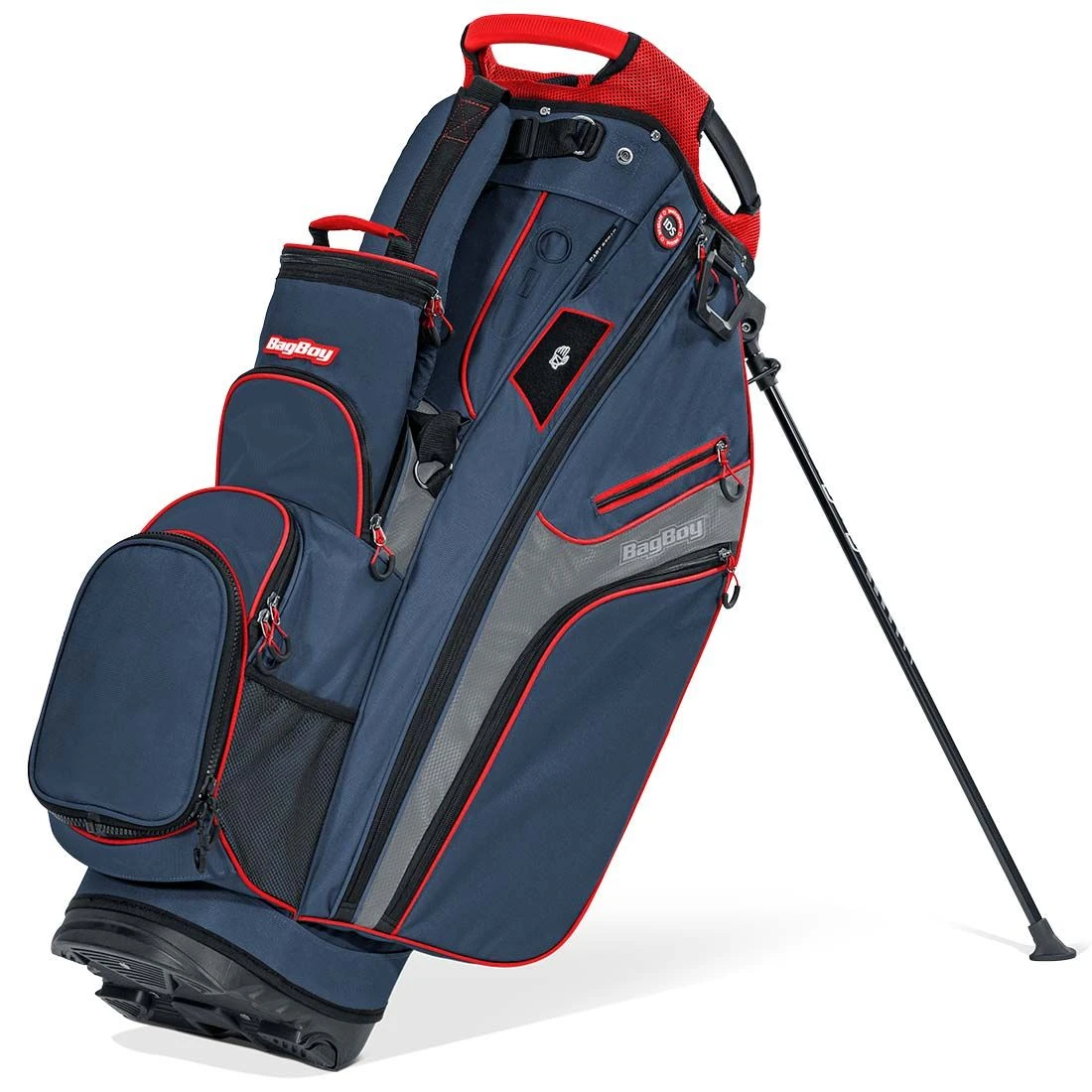 Front Page -EliteGolf Store bagboy 2024 chiller hybrid stand bag navy charcoal red itempicture