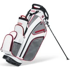 BagBoy Chiller Hybrid Stand Bag -EliteGolf Store bagboy 2024 chiller hybrid stand bag white charcoal red itempicture